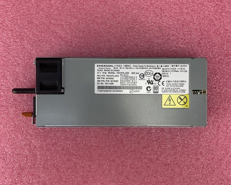 Emerson 7001676-J000 550W Power Supply (Lot of 2)