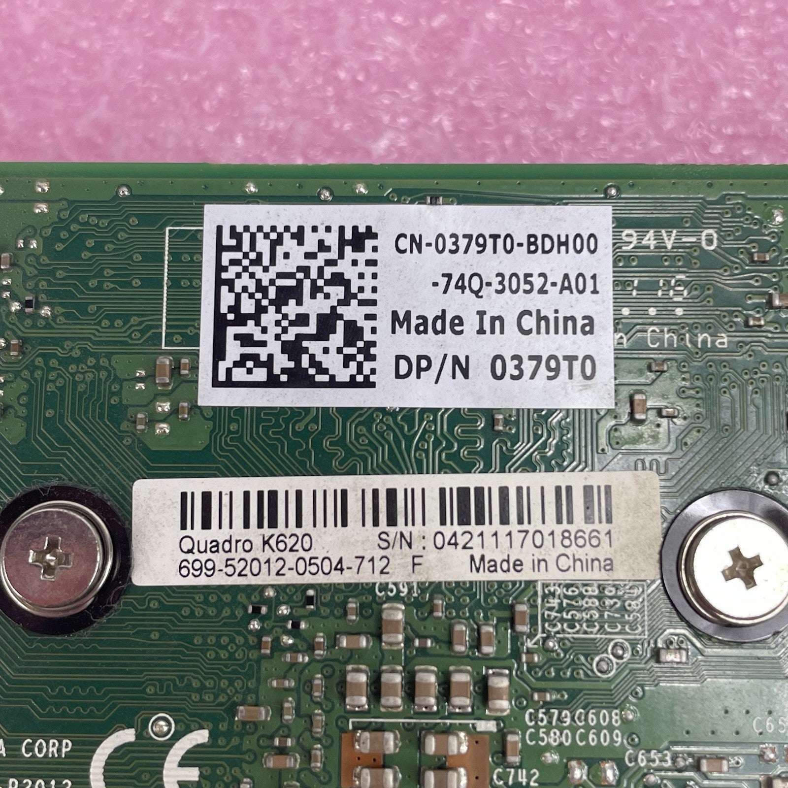 NVIDIA Quadro K620 2GB PCI-E Video Graphics Card DP DVI-I