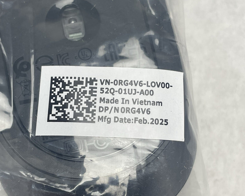 Dell RG4V6 Scroll Wheel USB 2 Button Standard Optical Mouse Black Lot of 8