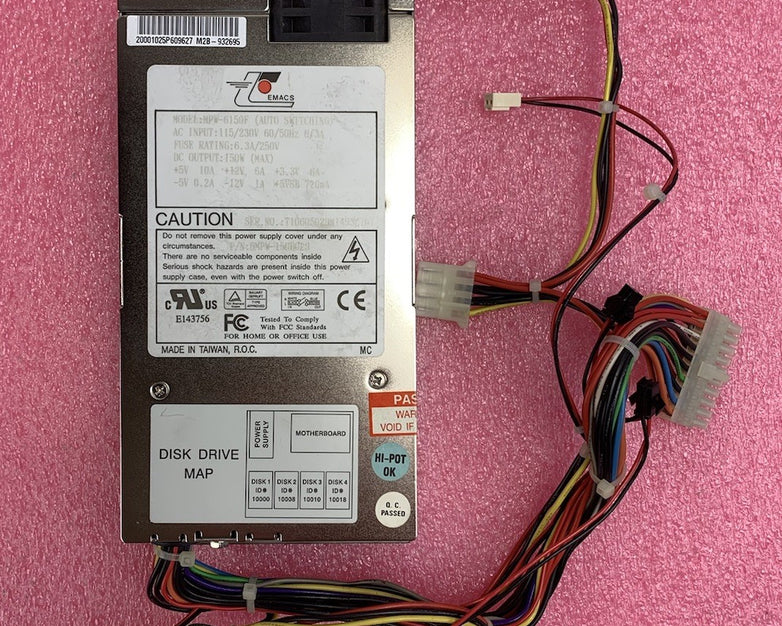 EMACS MPW-6150F 150W Auto Switching Power Supply (Lot of 2)