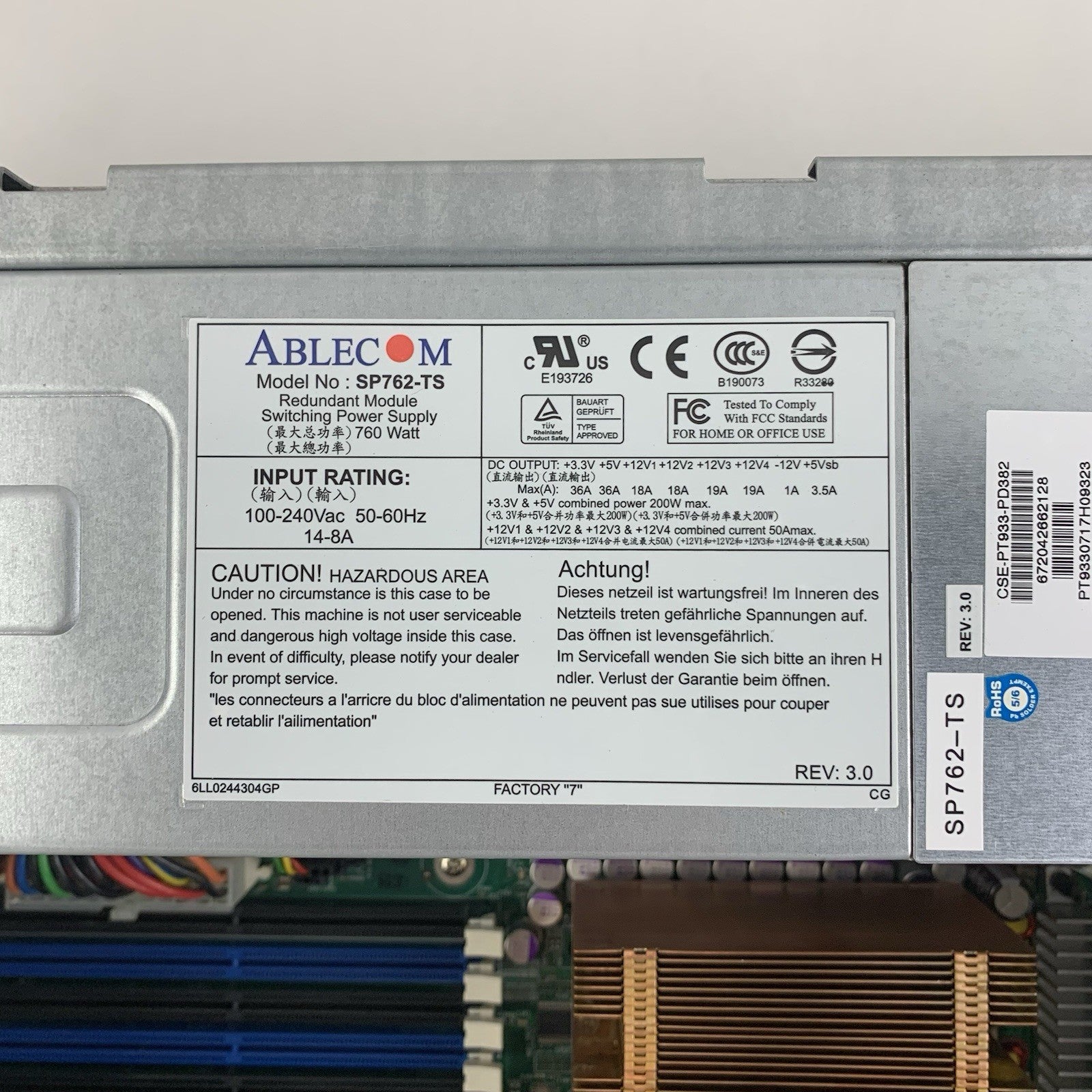 Data Domain DD510 S5000PSL Array 1x Intel Xeon 5110 1.6GHz 4GB RAM No OS/HDD17