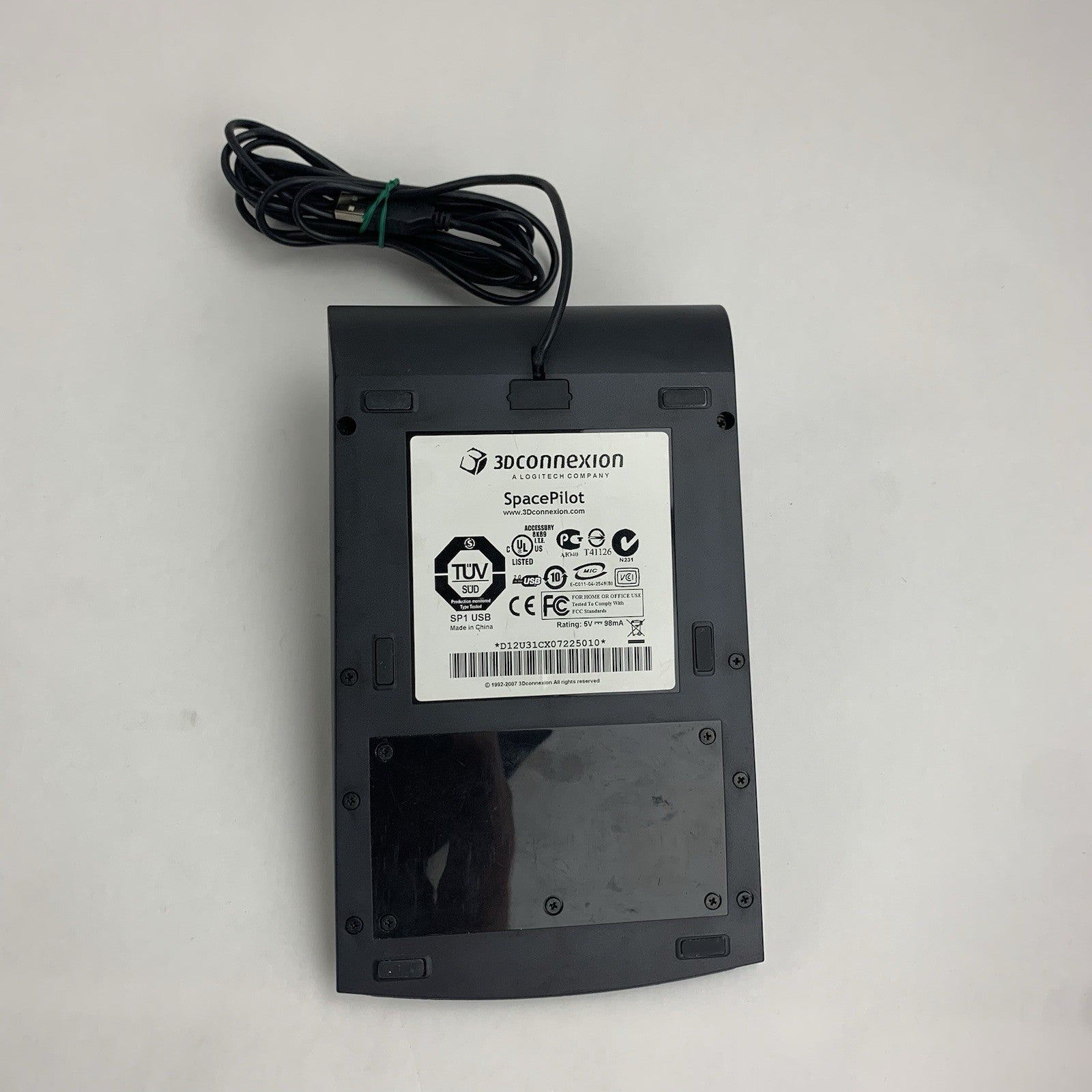 3DConnexion SpacePilot 3D Motion Controller CAD Mouse Power Tested Sticky8