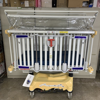 Stryker Cub FL19H Pediatric Crib with Mattress and FA64183 Retractable Top