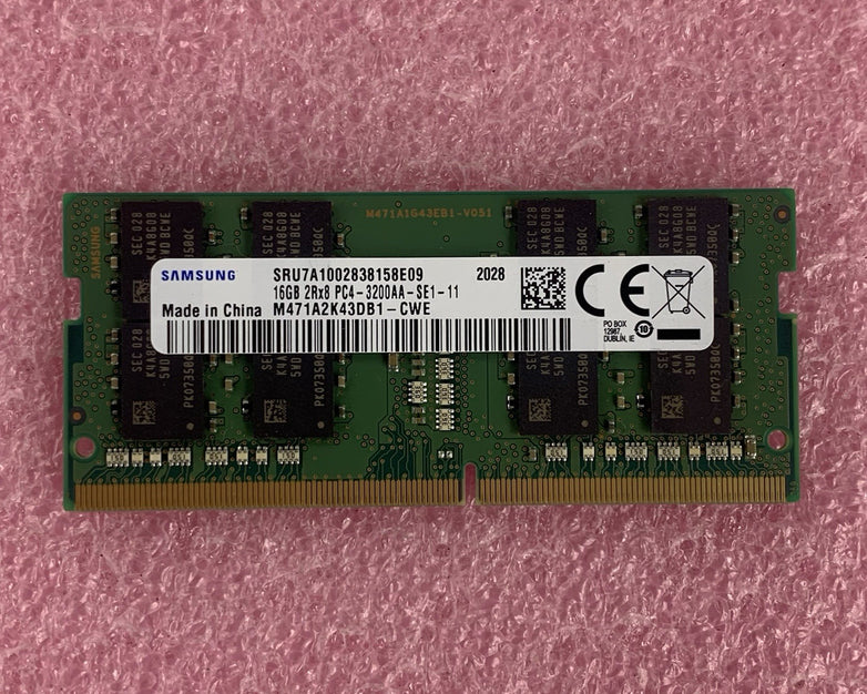 Samsung M471A2K43DB1-CWE 16 GB 2Rx8 PC4-3200AA Laptop Memory RAM