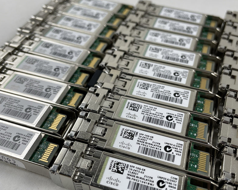 Cisco SFP-10G-SR OEM CISCO 10-2415-03 850nm 10GBASE-SR SFP+ Lot of 27 Untested