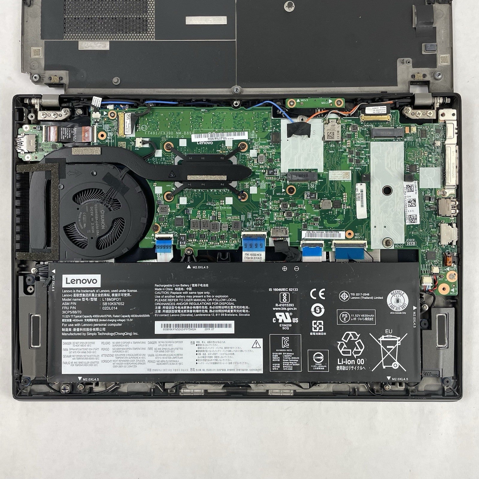 Lenovo ThinkPad T490s 14" i5-8365U 1.60 GHz 8 GB RAM No SSD/OS/AC - Bad Corner18