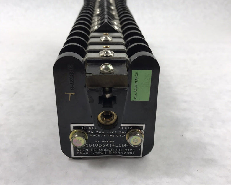 General Electric Rotary Switch SB-1 357A3000 16SB1UD6A14LUM4Y - Parts Or Repair
