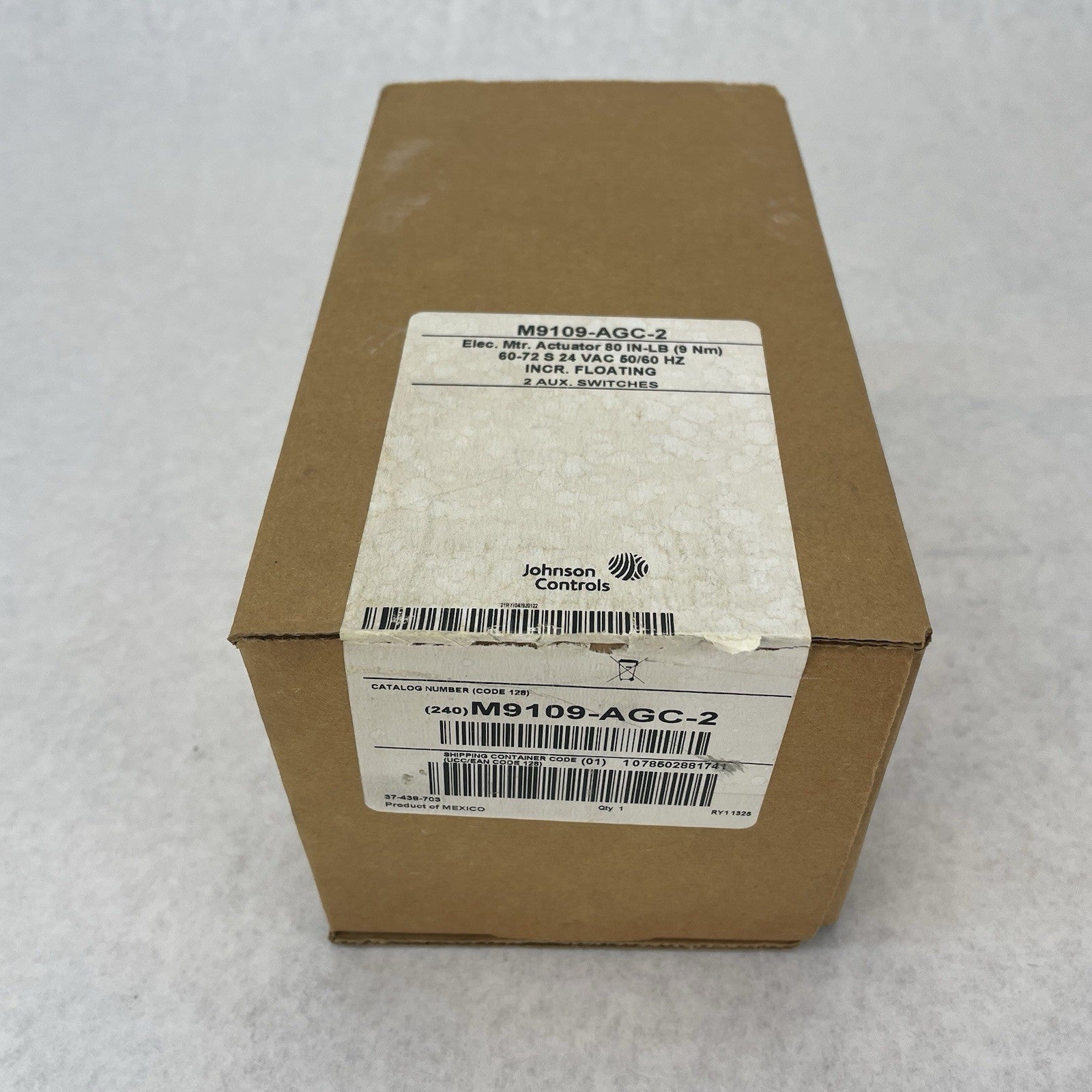 Johnson Controls M9108-AGC-2 Non-Spring Return Electric Damper Actuator "J6D"1