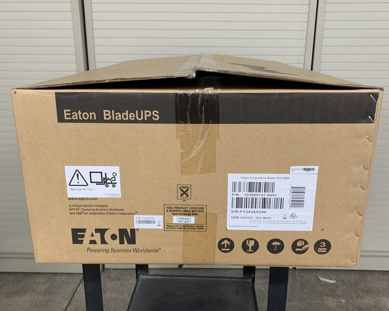 Eaton 103005747-6591 Blade UPS Extended Battery Module  Recharge Date 3/14/2024