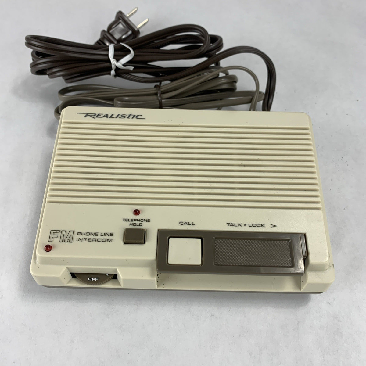 Vintage Realistic 2-Station FM phone-line Intercom System 43-206A1