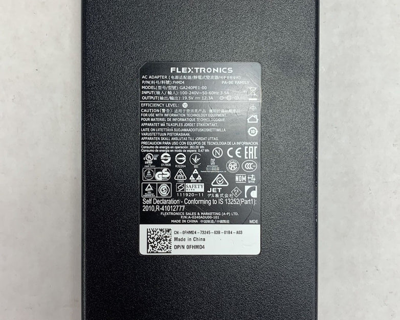 Flextronics GA240PE1-00 19.5V 12.3A 240W AC Adapter Power Supply (Lot of 2)