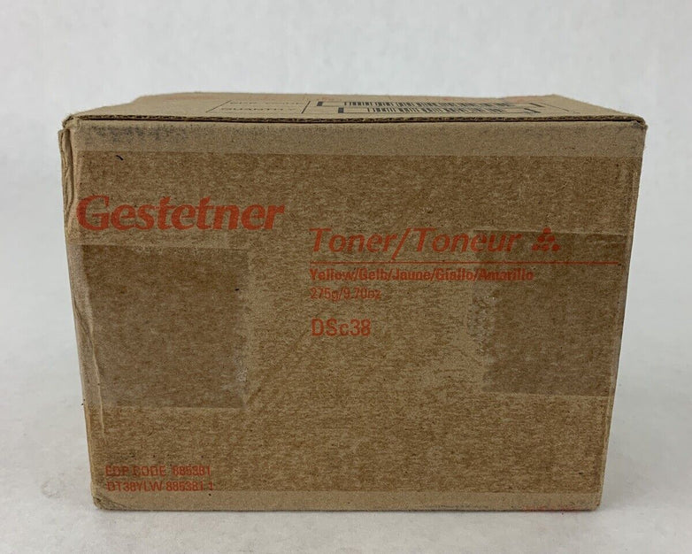 New OEM Sealed Gestetner 885381 DSc38 Yellow Toner Cassette