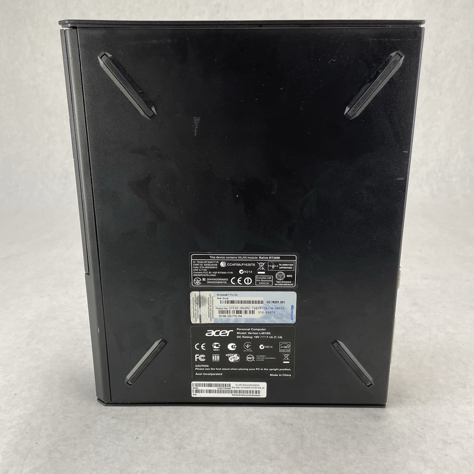 ACER Veriton L4618G Micro Intel Core i5-2400S 2.50 GHz 1x4 Gb RAM No HDD No OS