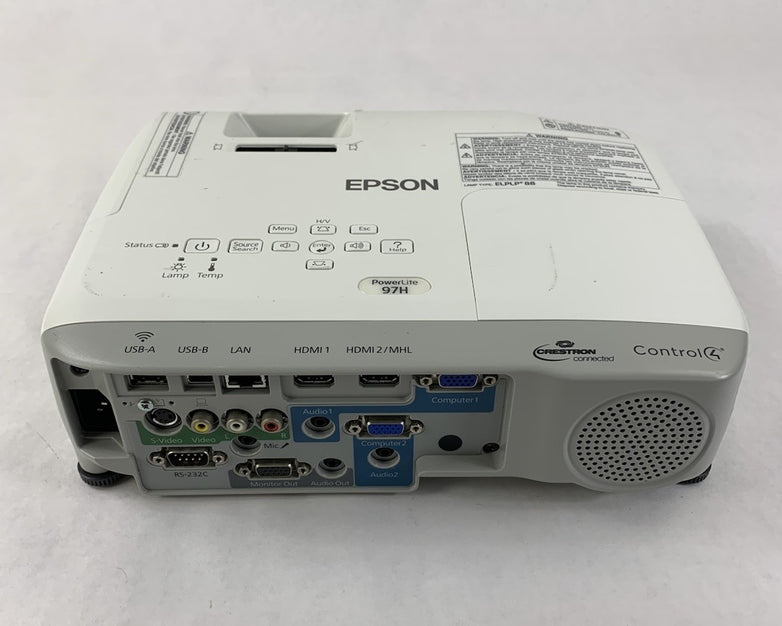 Epson PowerLite 97H H688A LCD Projector 991 Lamp Hours - No Remote