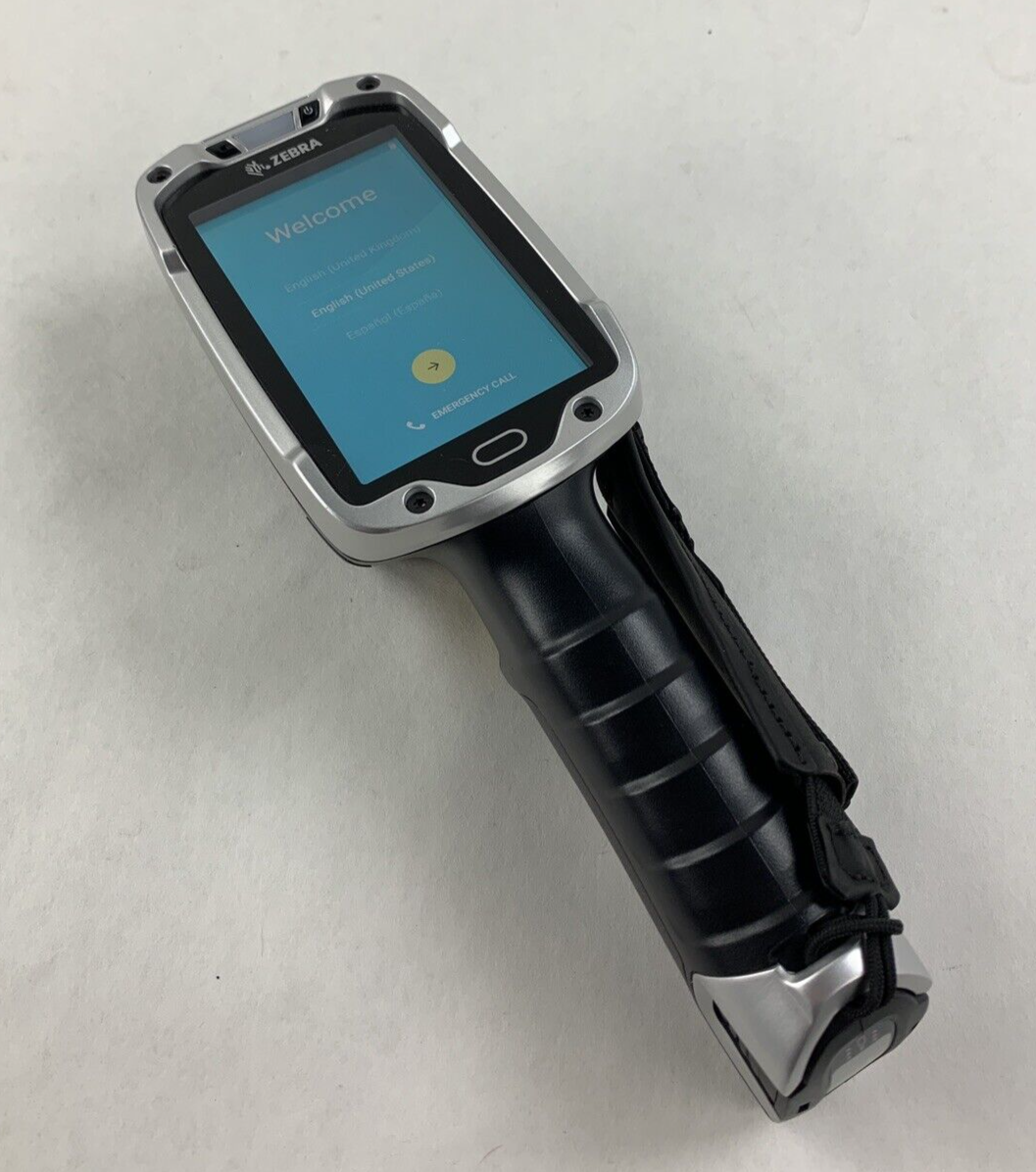 Zebra TC8000 Handheld PC Barcode Scanner Tested w/ Battery, Cradle, Power Supply