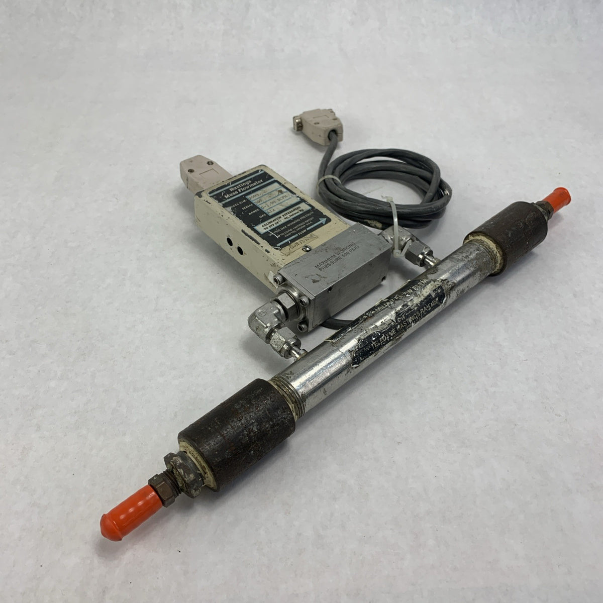 Hastings Mass Flowmeter HFM 200B + Hastings Laminar Flow Element + Fittings Used0