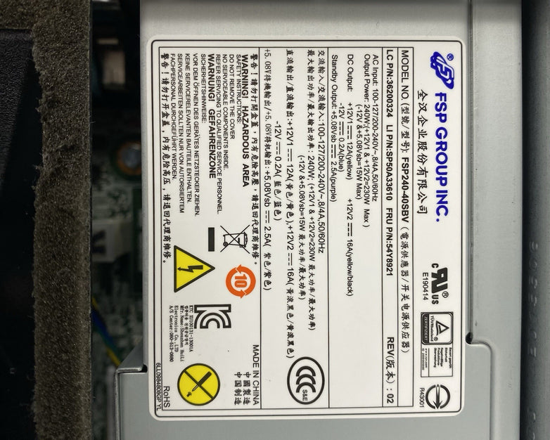 Lenovo ThinkCentre M93p SFF Intel Core i5-4570 3.2GHz 4GB RAM No HDD No OS