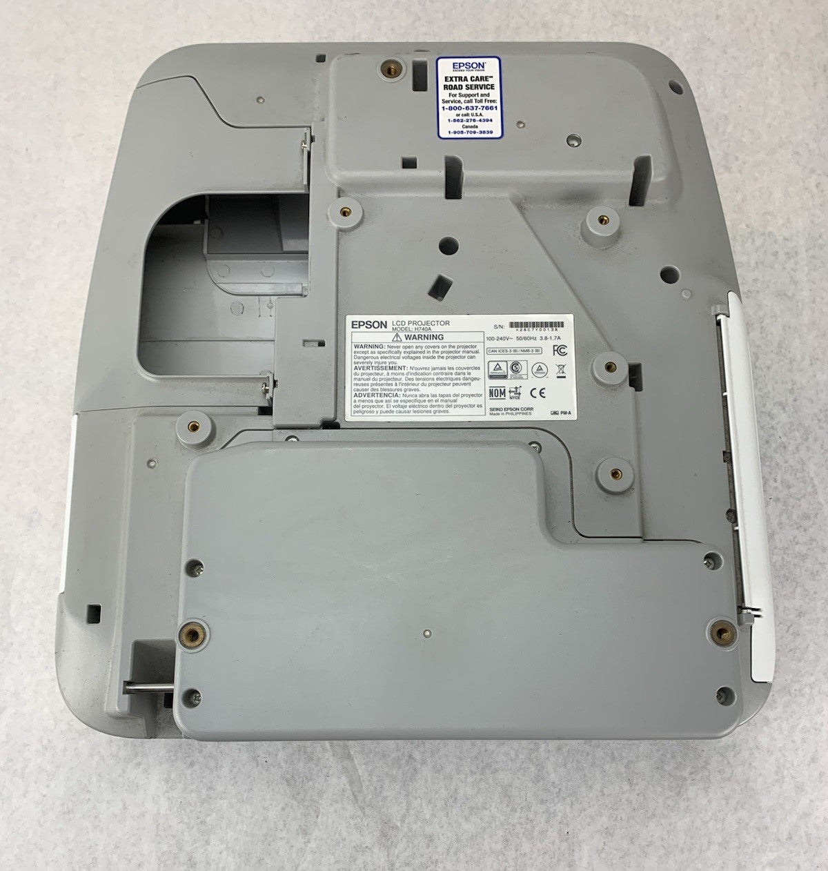 Epson PowerLite 695Wi H740A LCD Lamp Projector 2028 Lamp Hours - No Remote6
