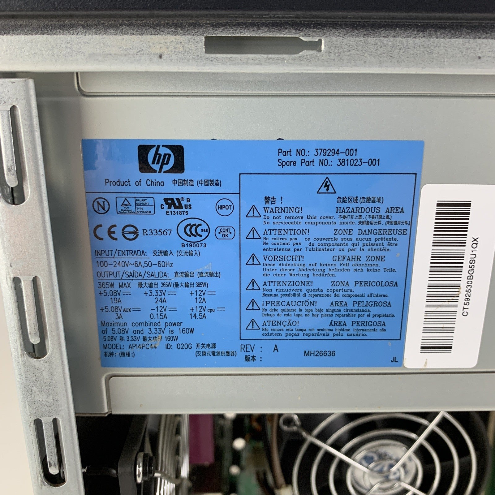 HP Compaq DC7600 MT Desktop Intel Pentium 4 3.20 GHz 512 MB No OS No HDD