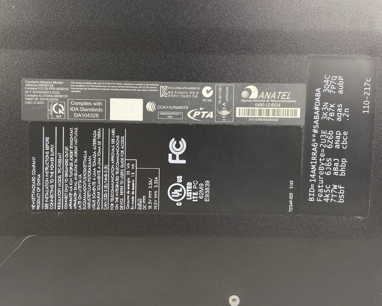 HP 110-217C MT AMD A4-5000 1.5GHz 4GB RAM No HDD No OS
