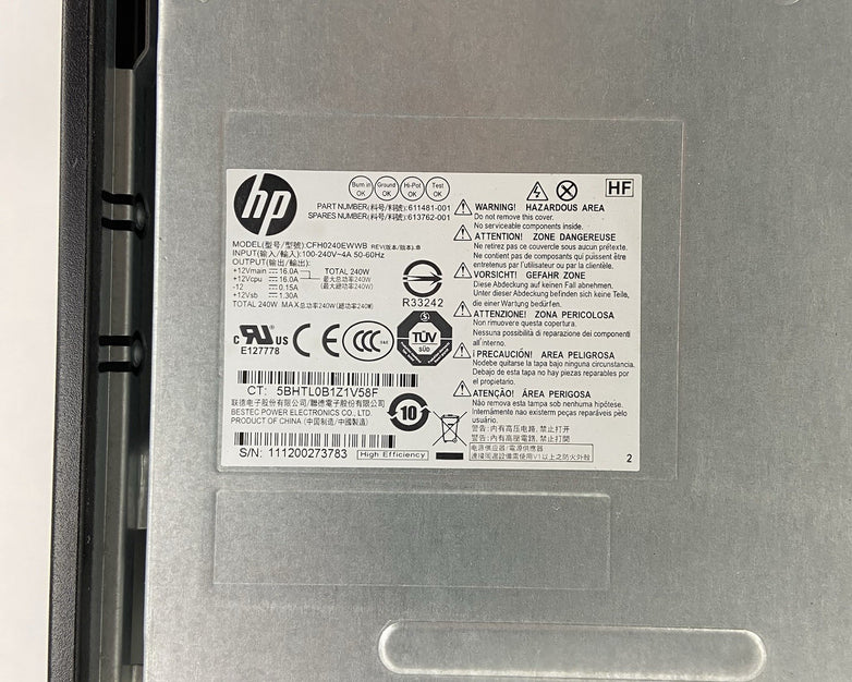 HP Compaq 8000 Elite SFF Intel Core 2 Duo E7600 3.06GHz 4GB RAM No HDD No OS