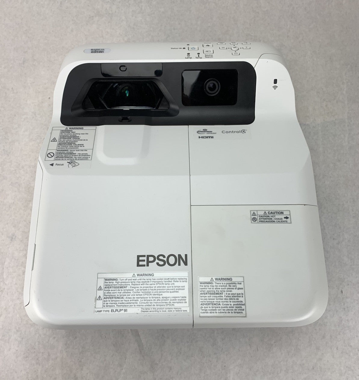 Epson PowerLite 695Wi H740A LCD Lamp Projector 33 Lamp Hours - No Remote5