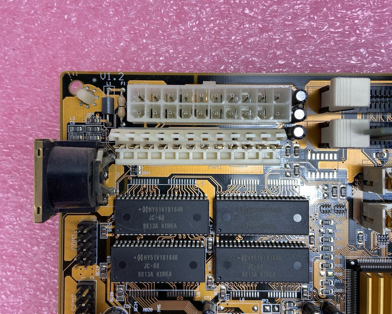 PC CHIPS M590 Motherboard AMD K6-2 3D MMX 149MHz 64MB RAM Baby AT 2x ISA