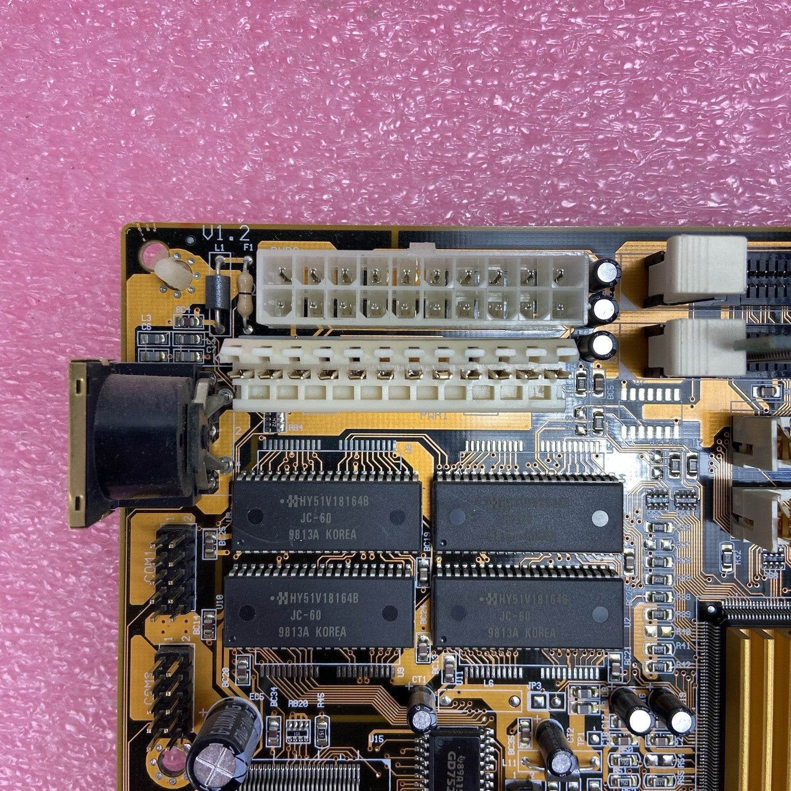 PC CHIPS M590 Motherboard AMD K6-2 3D MMX 149MHz 64MB RAM Baby AT 2x ISA8