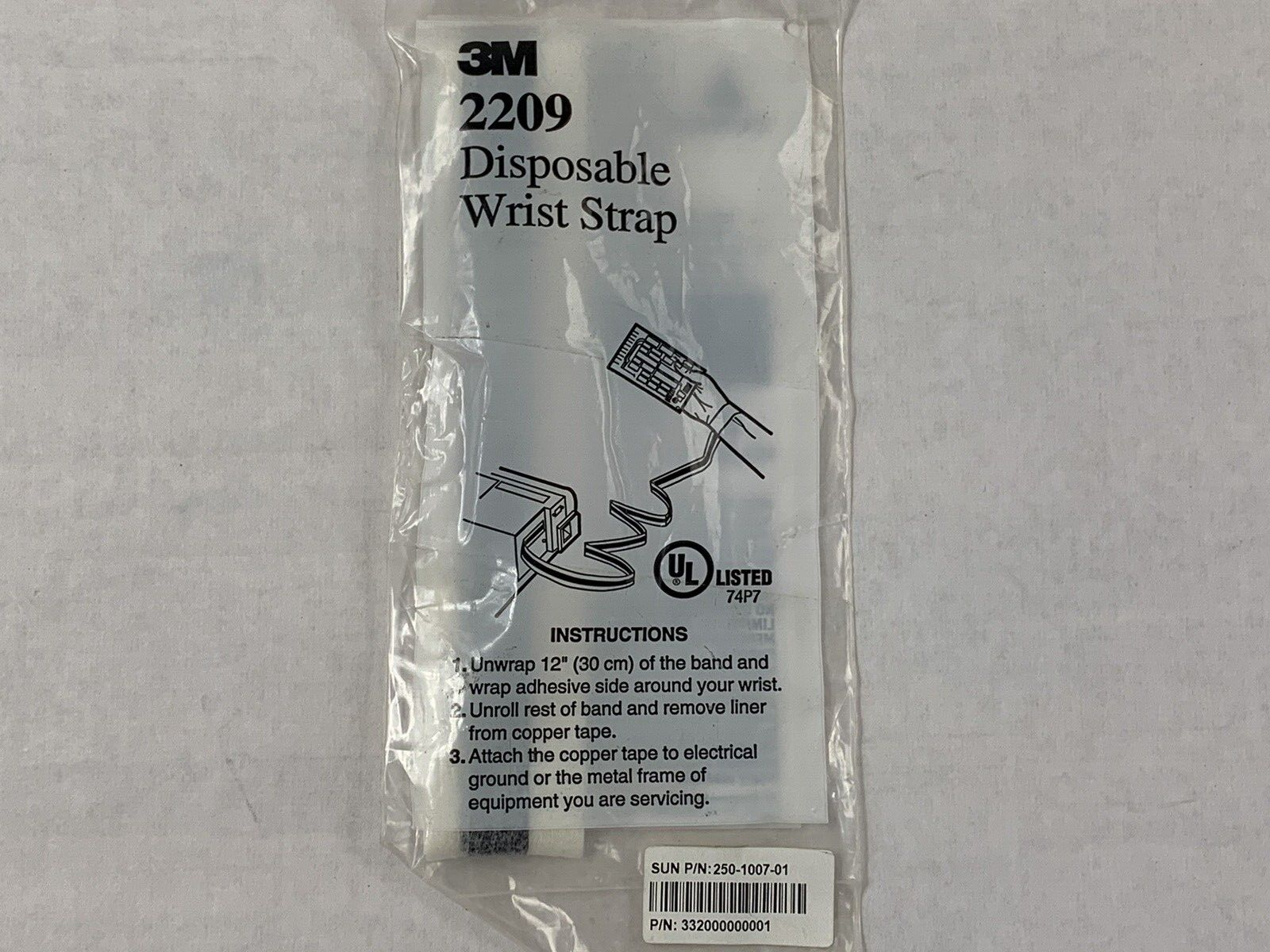 SUN 250-1007-01 Brand 3M 2209 Static Protection Wrist Grounder Lot of (6)