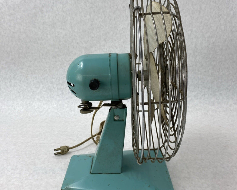 Vintage Superior Electric 1000 Teal Table Fan Base No 1047