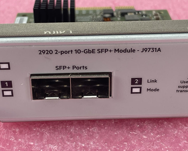 HP J9731A 2920 2 Port 10GbE SFP Module Tested & Reset Black