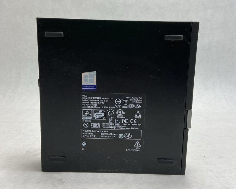 Dell Optiplex 7050 Micro Intel Core i5-6600T 2.7GHz 8GB RAM No HDDOSAC