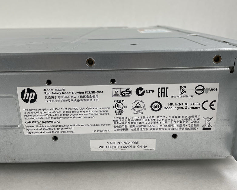 HP FCLSE-0801 StorageWorks Barebones Chassis No HDD No Control Modules