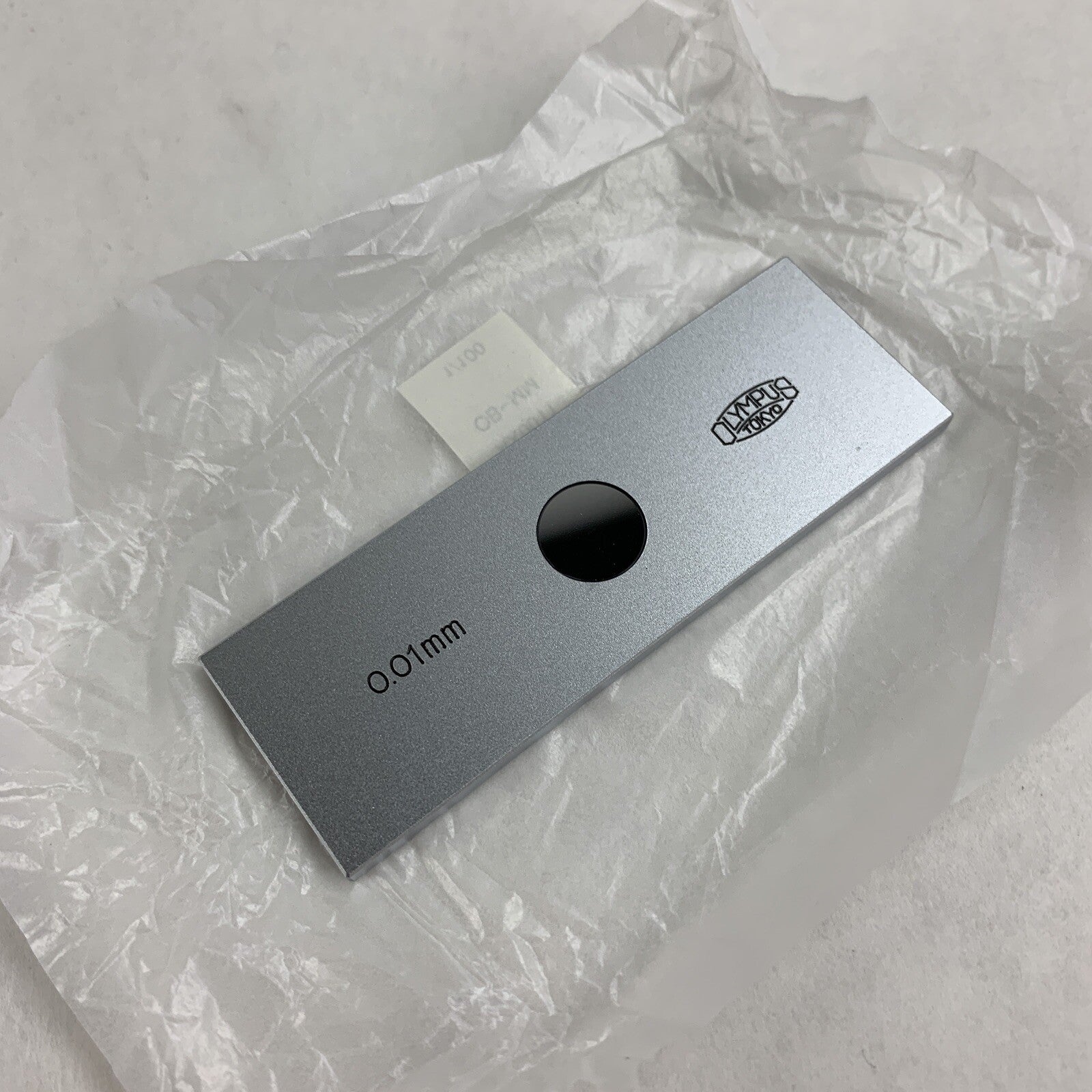 Olympus 0.01MM  Microscope Objective Micrometer Calibration Slide