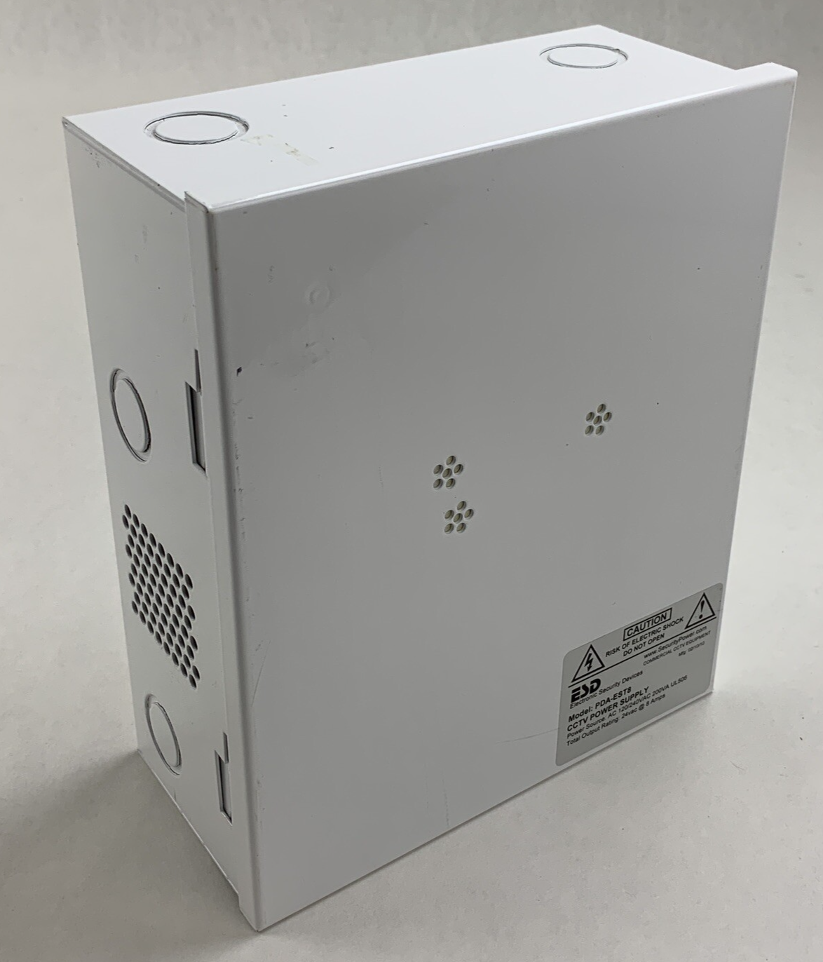 ESD PDA-EST8 CCTV Power Supply Box Untested
