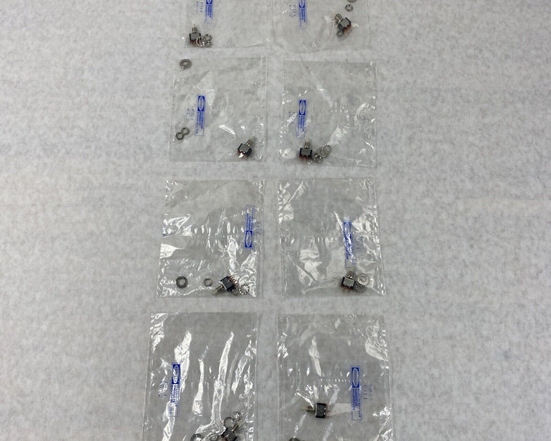 Lot( 8 ) Raytheon 120VAC 1A Toggle Click Press Switch USAmade