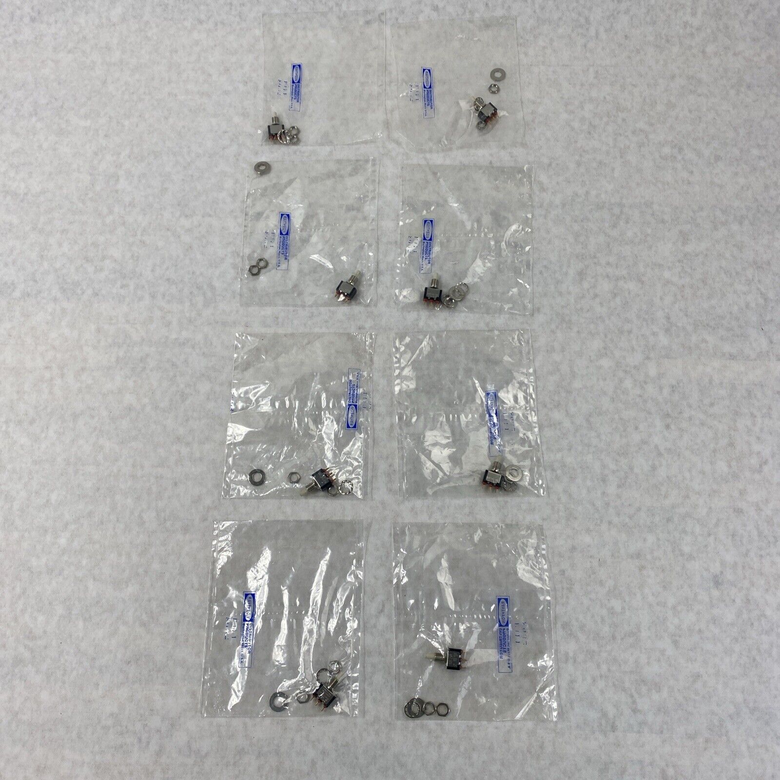 Lot( 8 ) Raytheon 120VAC 1A Toggle Click Press Switch USAmade