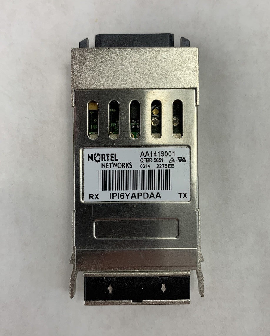 Nortel Networks AA1419001 1000 BASE-SX 850nm LASER PROD Transceiver (Lot of 5)
