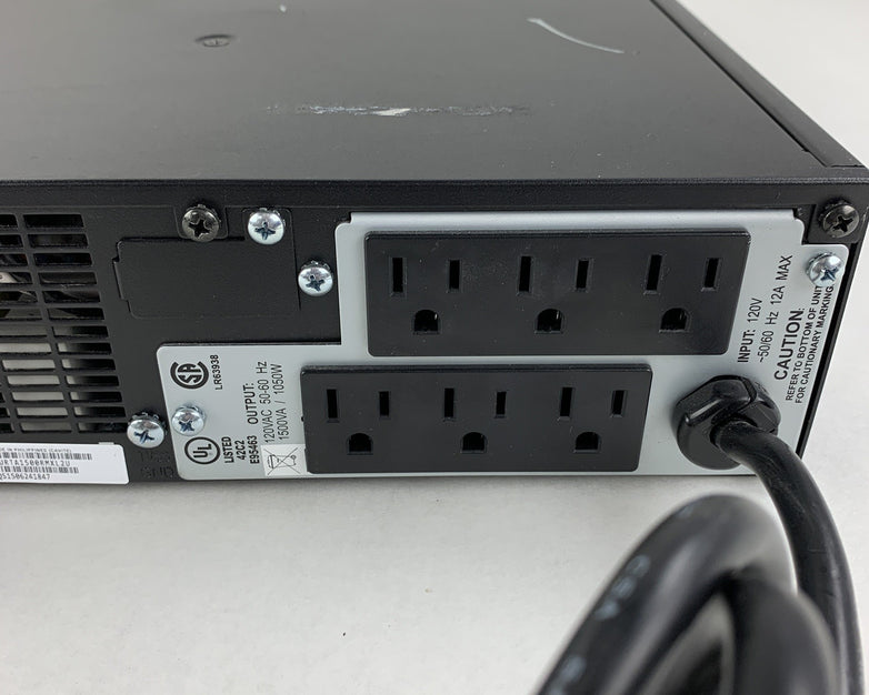 APC SURTA1500RMXL2U Smart-UPS RT 120V Uninterruptable Power Supply No Batt Tray