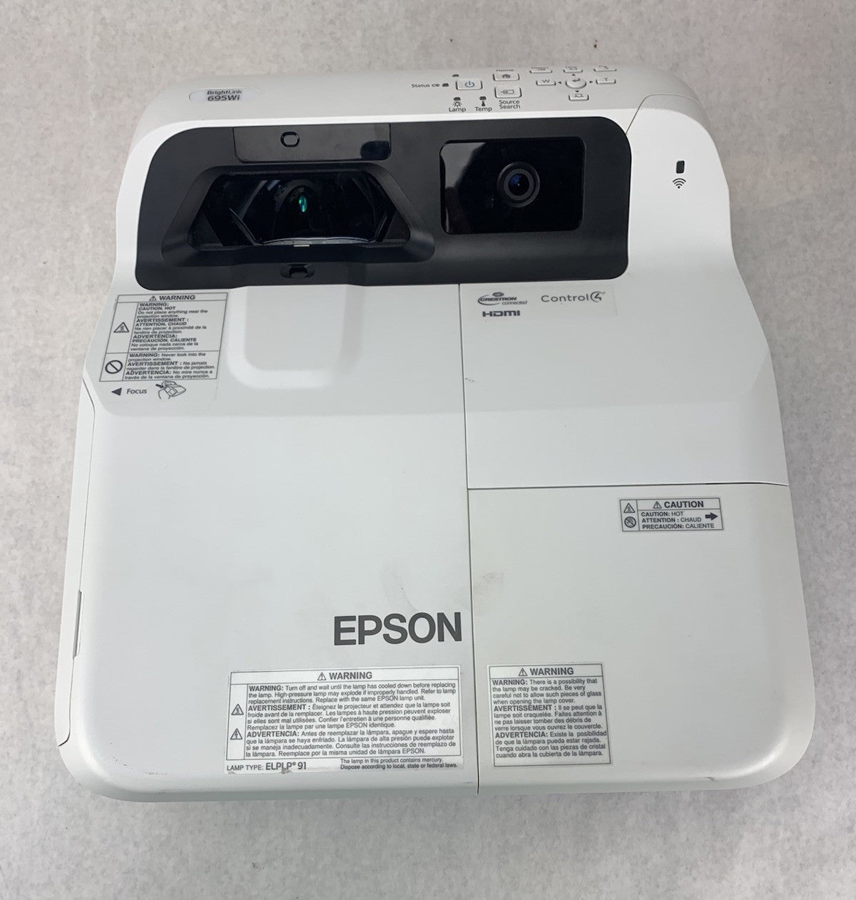 Epson PowerLite 695Wi H740A LCD Lamp Projector 3146 Lamp Hours - No Remote5
