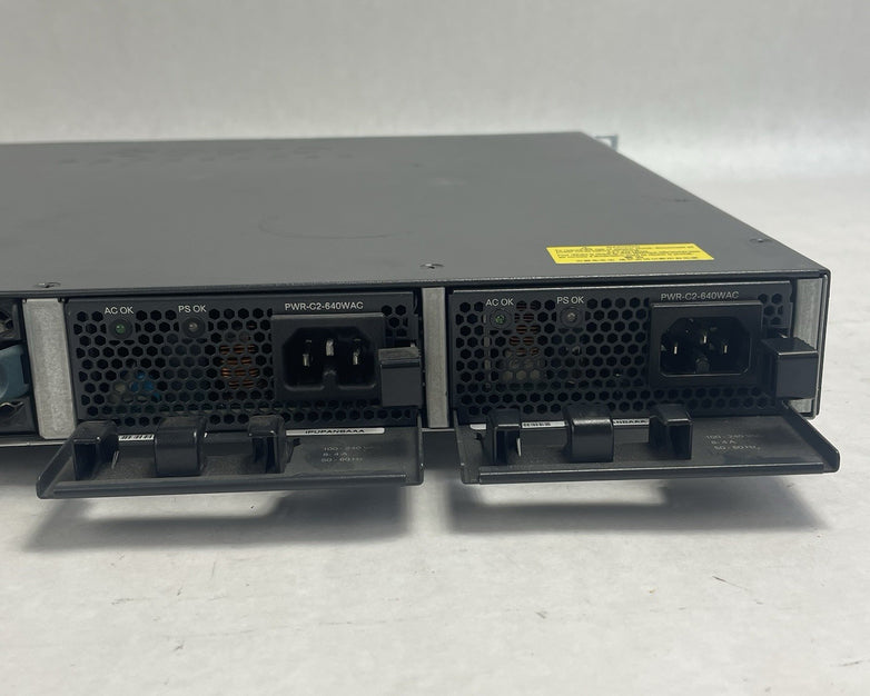 Cisco WS-C3650-48PS-S V02 Tested & Reset 2X PSU