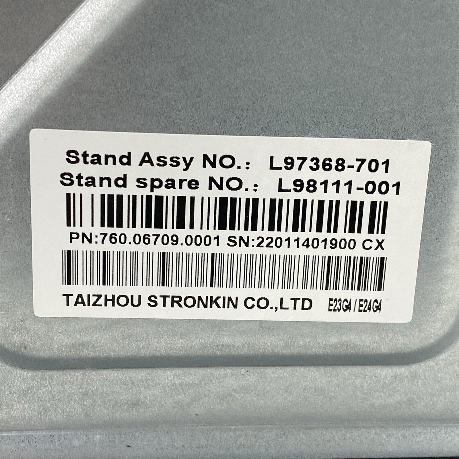 HP L97368-701 L98111-001 E23G4 E24G4 Monitor Stand Base