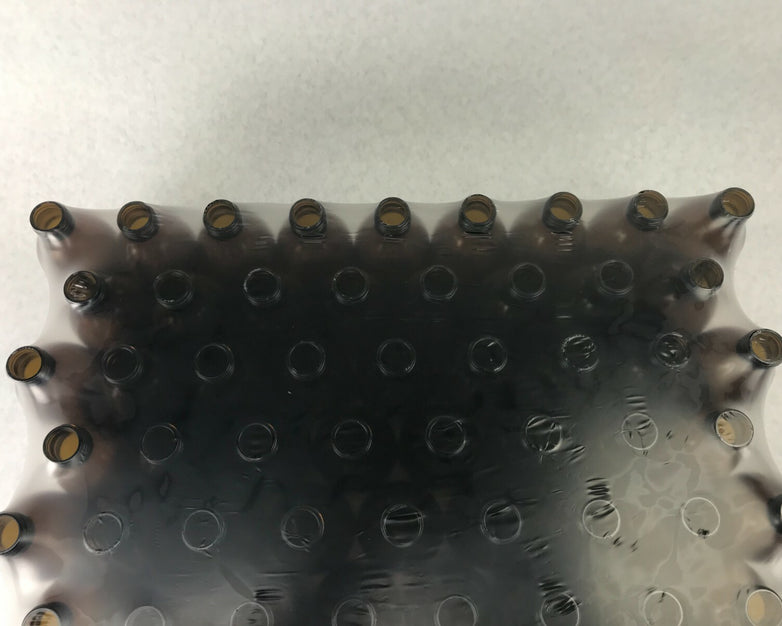 Lot of 60 250ml Brown Glass Bottles Chemistry Science Lab No Caps
