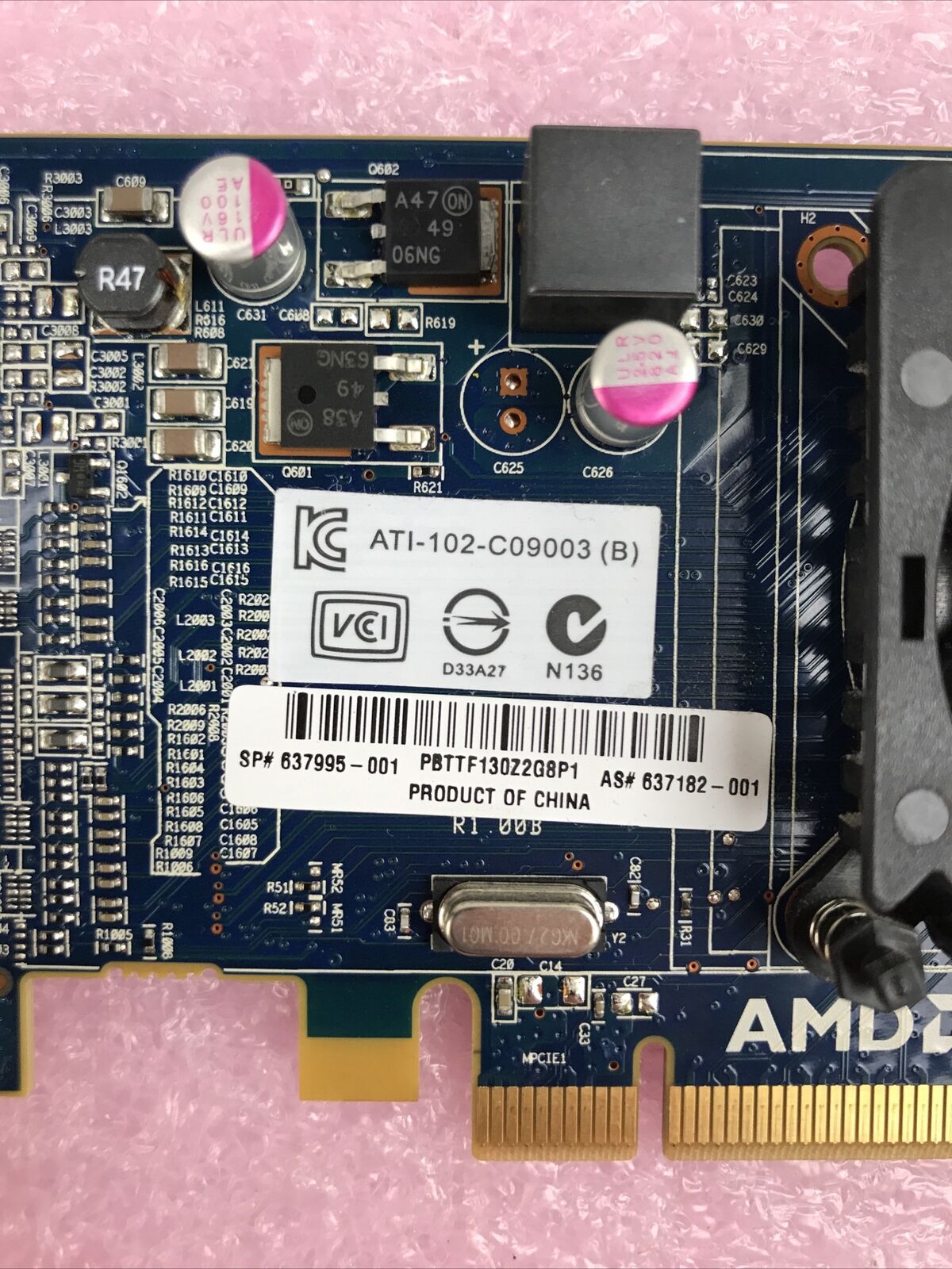 AMD Radeon ATI-102-C09003 B 512MB  PCI Express Video Card Low Profile (Lot of 5)