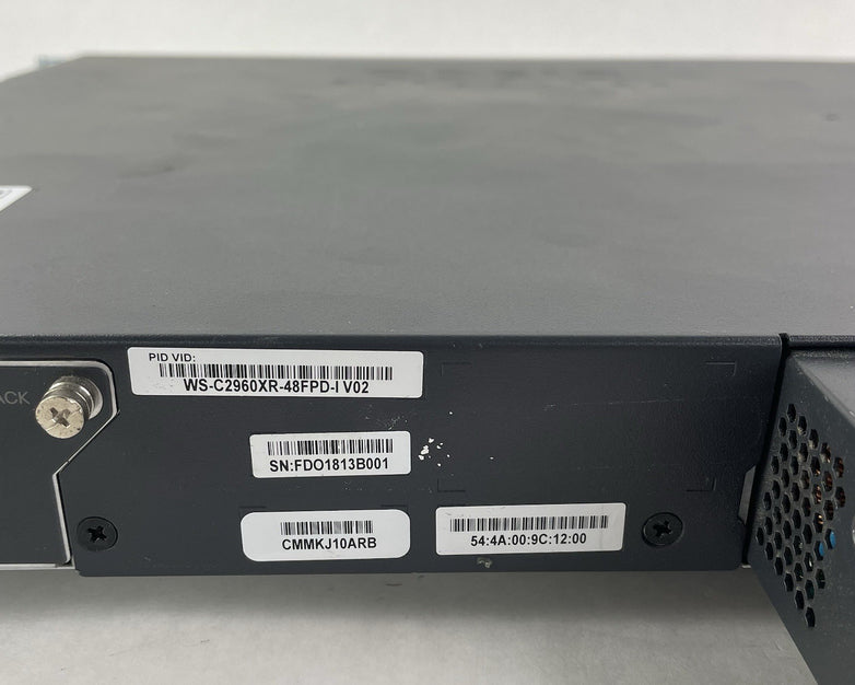 Cisco Catalyst WS-C2960XR-48FPD-I V02 48-Port Switch 2x PSU - Tested