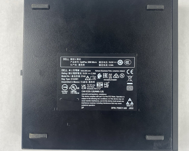 Dell OptiPlex 3090 Micro Intel Core i5-10400T 2GHz 8GB RAM No HDD OS Power Cord