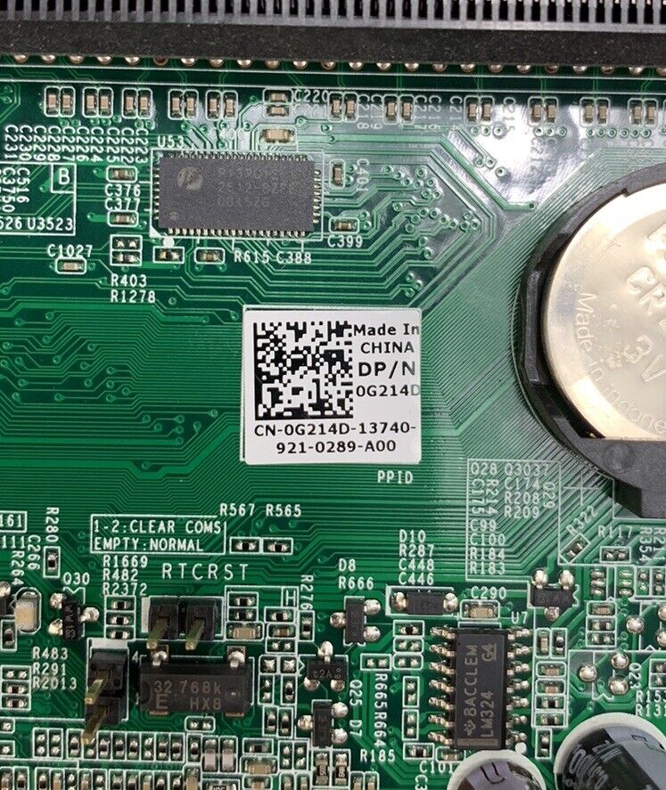 Dell OG214D Motherboard Intel Core 2 Duo E8400 3.00GHz 2GB RAM w/ Shield
