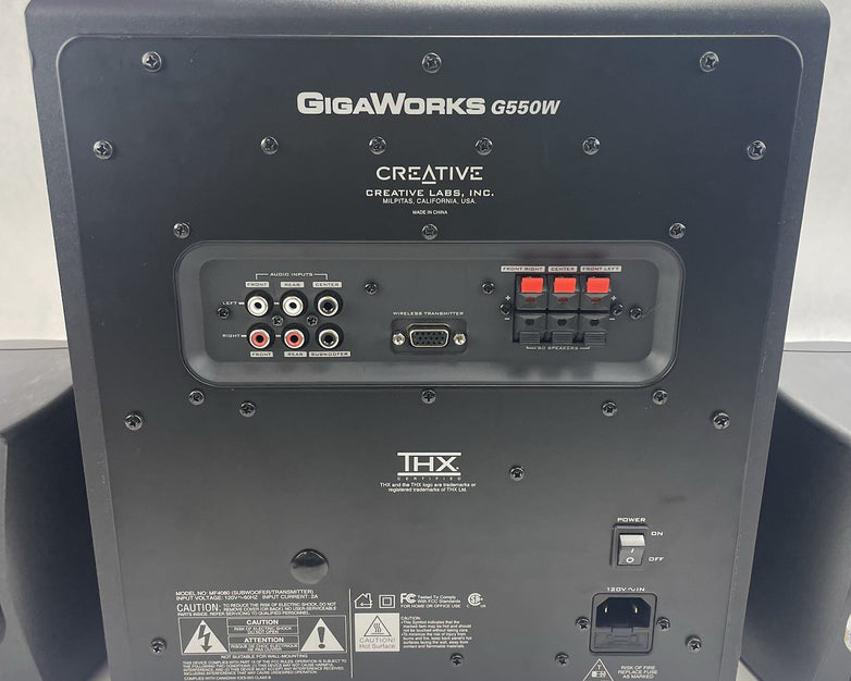 Creative GigaWorks G550W 5.1  THX Computer Speakers 310W Tested
