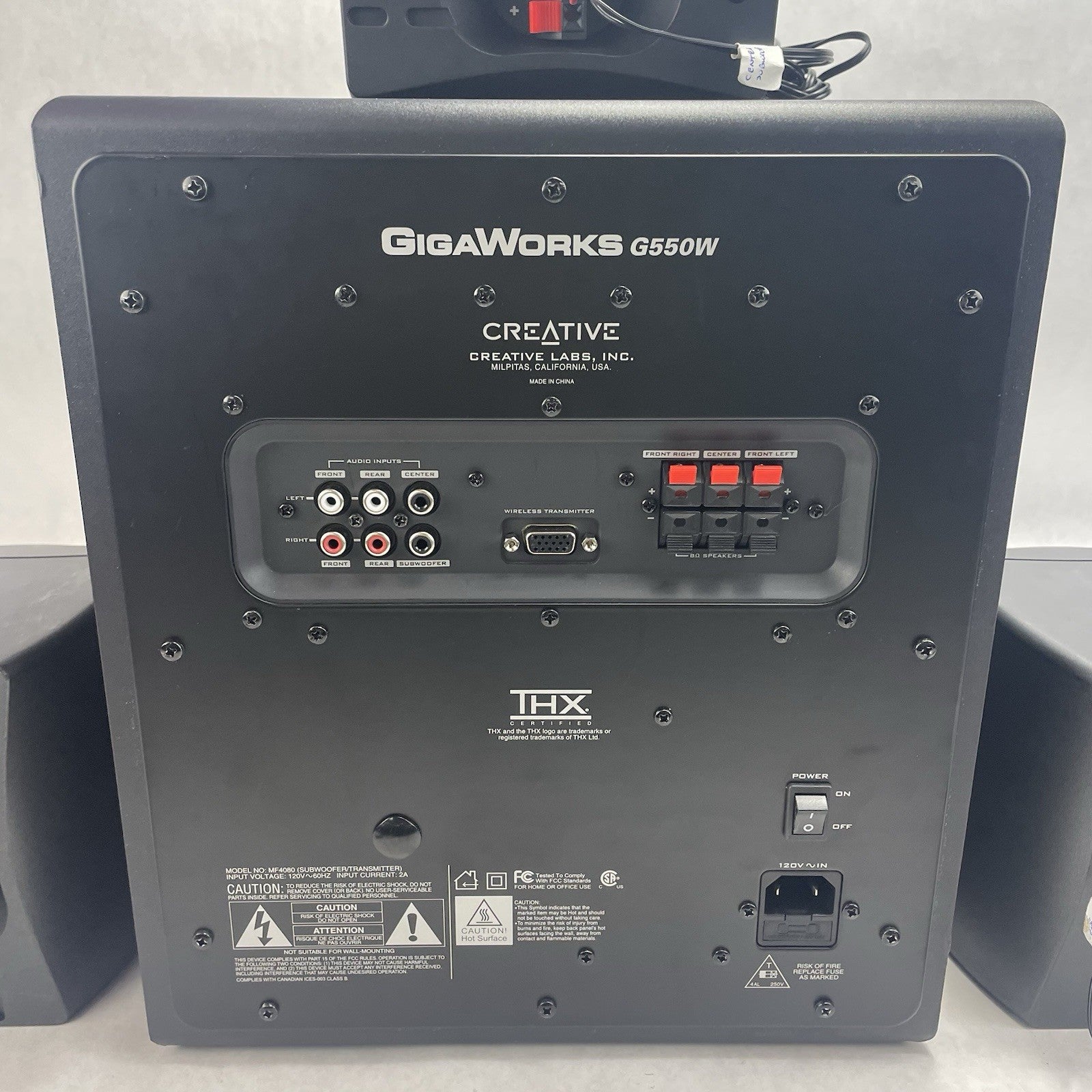 Creative GigaWorks G550W 5.1  THX Computer Speakers 310W Tested9