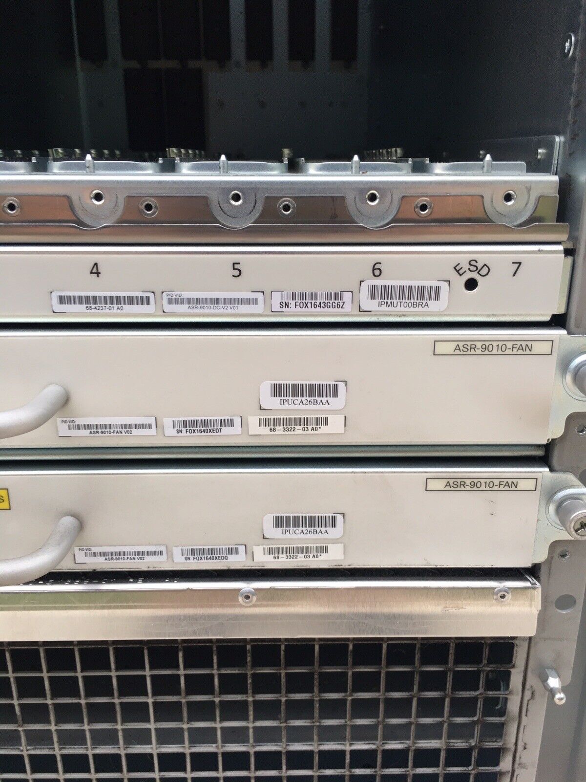 Cisco ASR-9010 Router Chassis W/ Fan Blades No Power Supply Hard Drives Removed